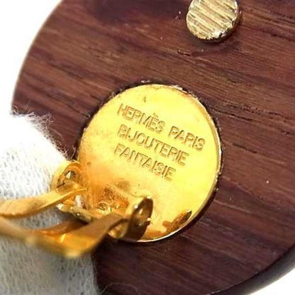 Hermes Serie Earrings In Brown