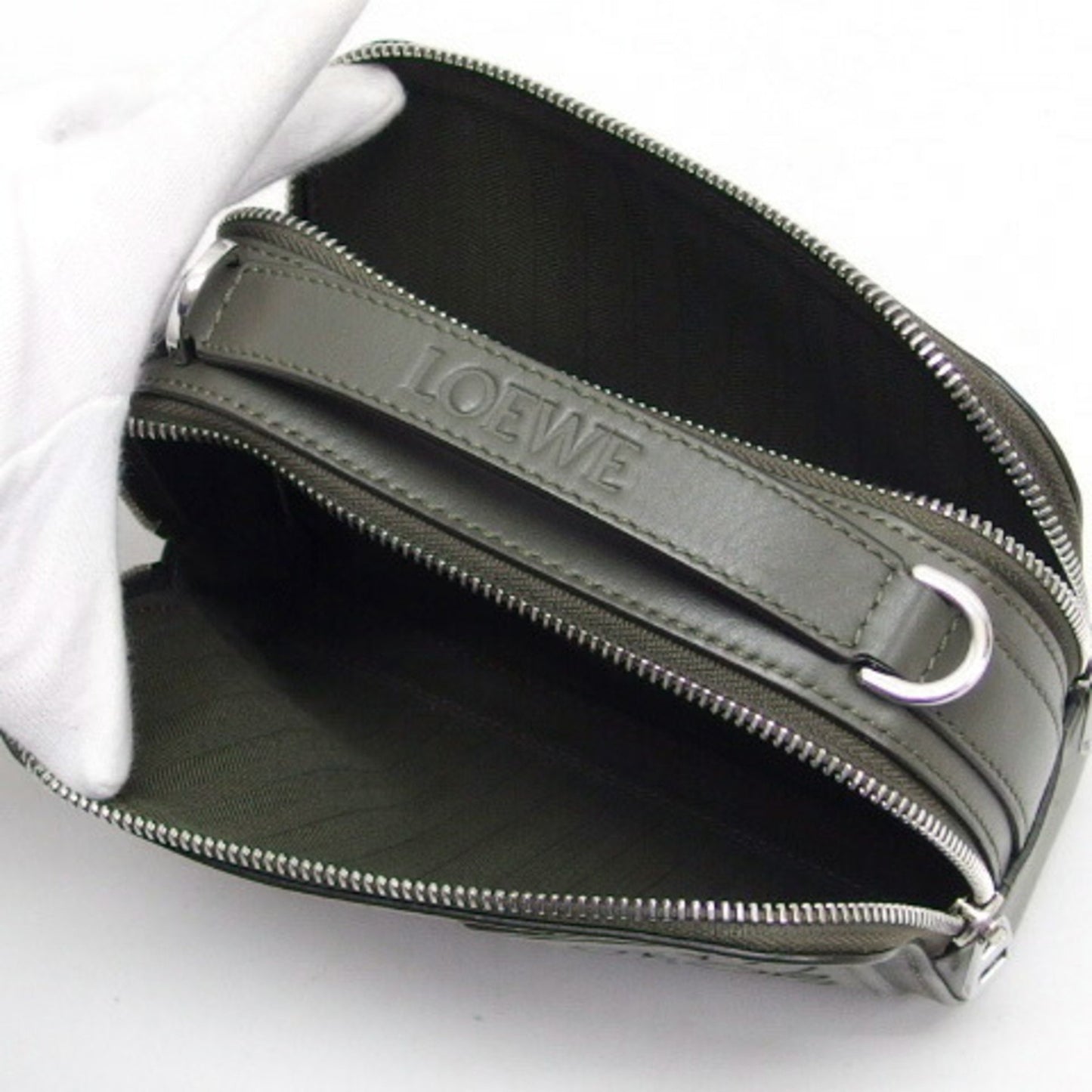 Loewe Satin Calf Mini Shoulder Bag Anagram Camera