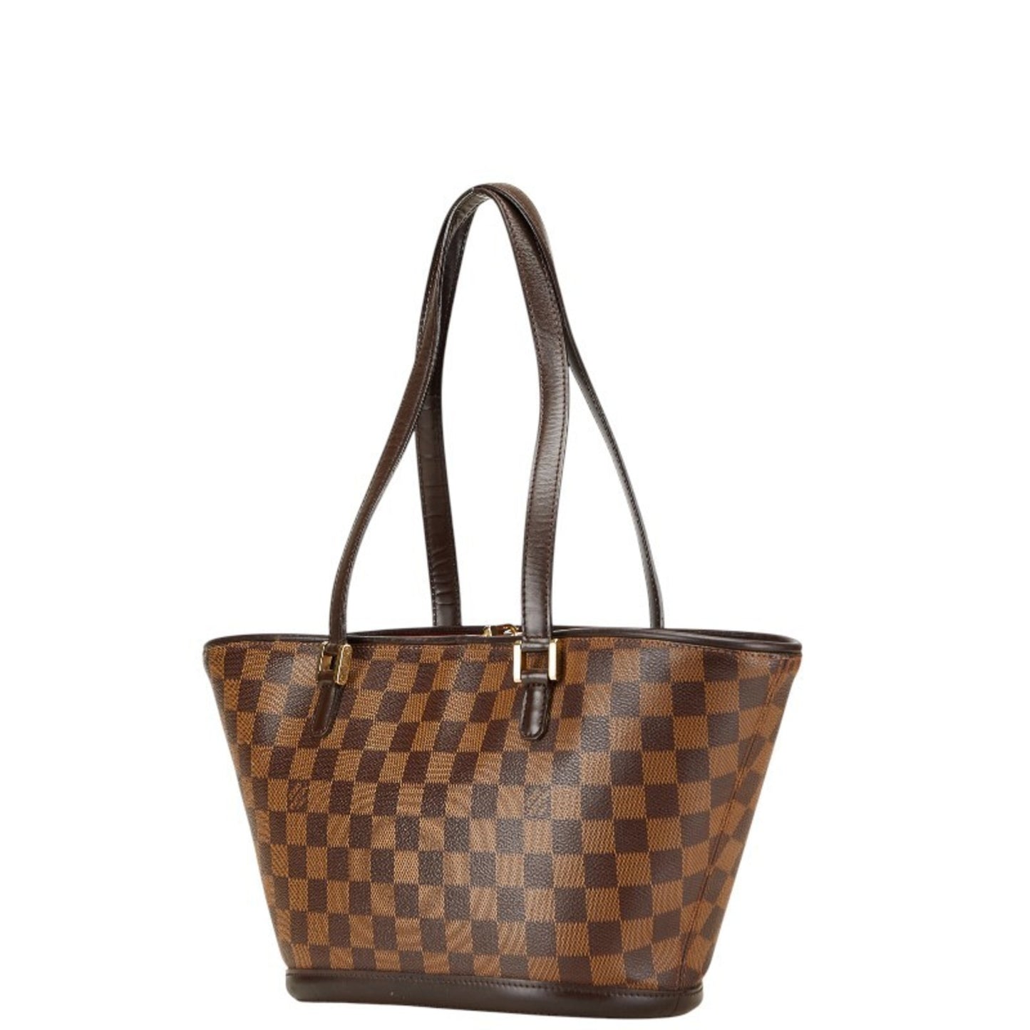 Louis Vuitton Damier Manosque Tote Bag N51121 Brown Leather