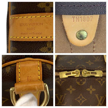 Louis Vuitton Louis Vuitton Monogram Keepall 50 Bandouliere Brown Gold Hardware Leather M41426
