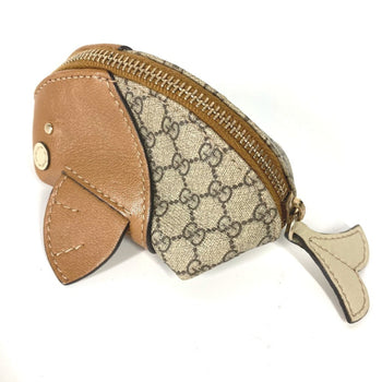Gucci 256862 Gg Plus Whale Wallet/Coin Case In Pvc/Leather
