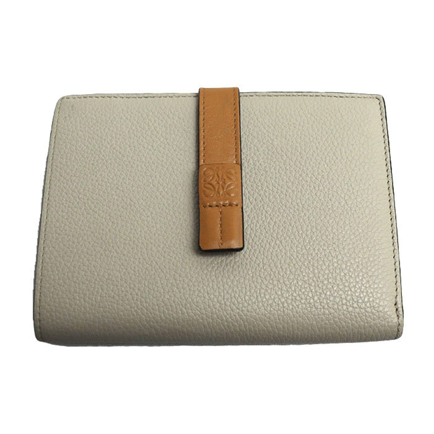 Loewe Vertical Wallet Medium Bi-Fold Beige Light Oat/Honey C660Z41X01