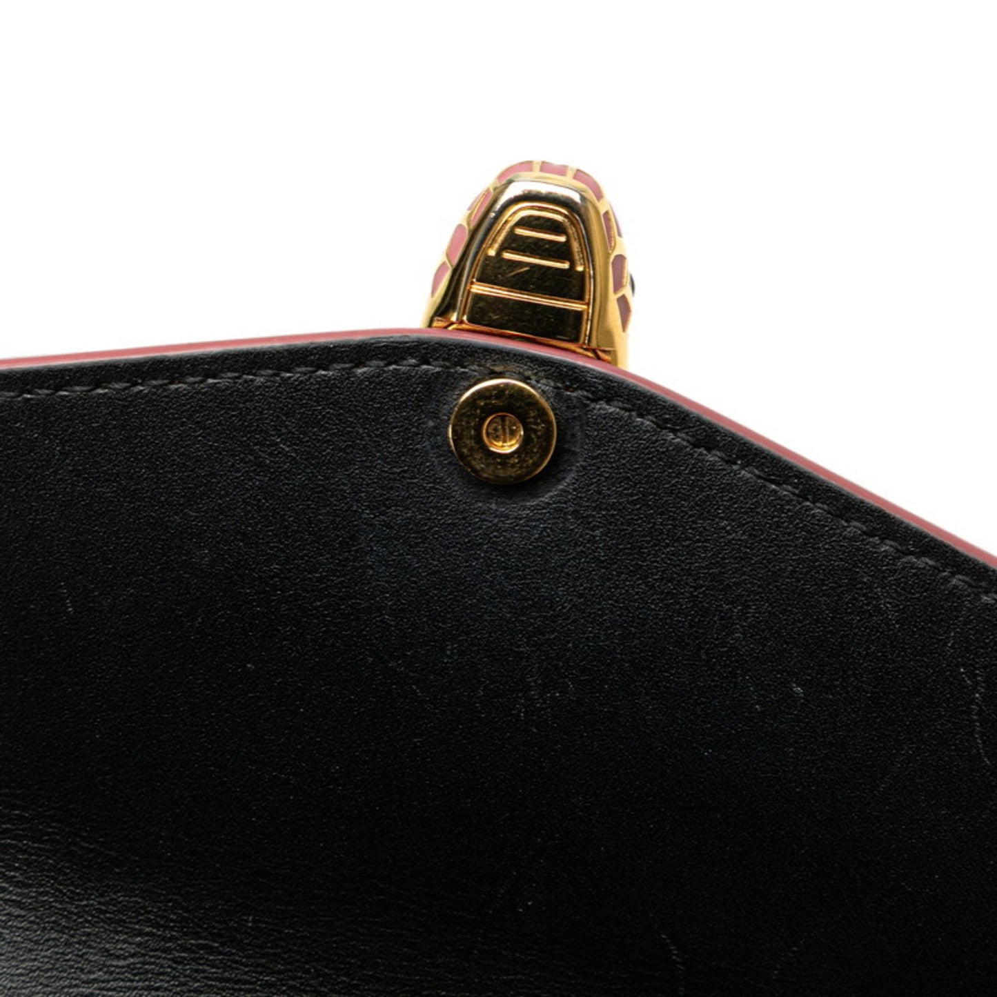 Bvlgari Serpenti Forever Chain Shoulder Bag In Pink Enamel