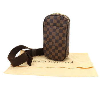 Louis Vuitton Damier Pochette Gange Personal Spo Body Bag In Ebene Leather N48048
