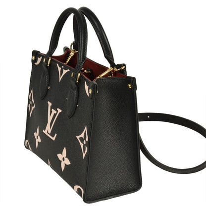 Louis Vuitton On The Go Pm Handbag Monogram Empreinte M45659 Black Rfid Shoulder Bag