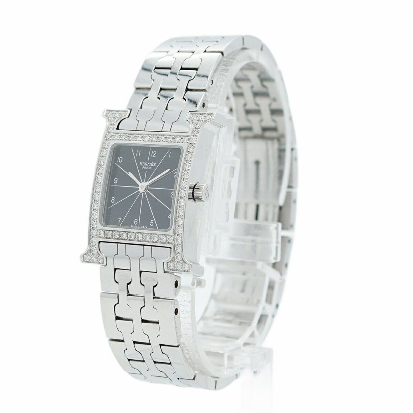 Herms H Watch Hh1.230 Black Dial