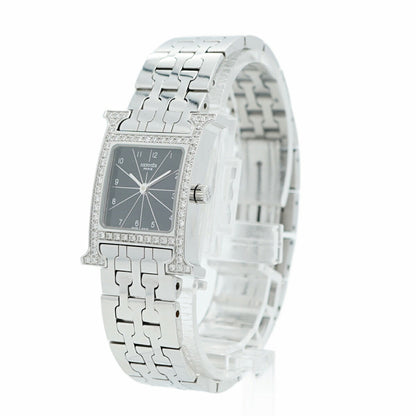 Herms H Watch Hh1.230 Black Dial