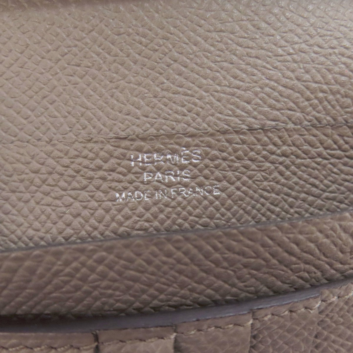 Hermes Herms Bearn Compact Silver Hardware Bifold Wallet Epson