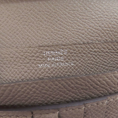 Hermes Herms Bearn Compact Silver Hardware Bifold Wallet Epson