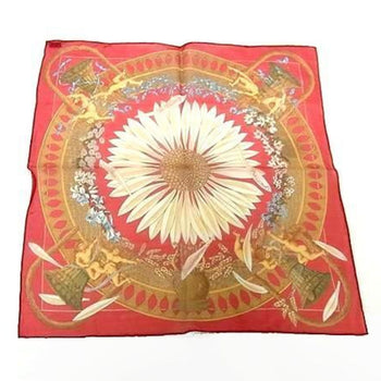 Hermes Amours Carr 40 Scarf - Red Multicolor