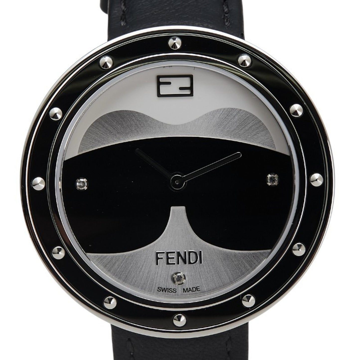 Fendi My Way 3-Piece Diamond Quartz Watch With Silver Dial