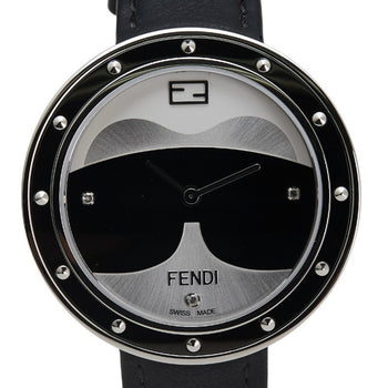 Fendi My Way 3-Piece Diamond Quartz Watch With Silver Dial