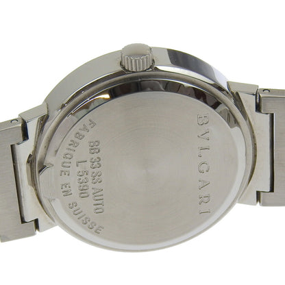 Bvlgari Wristwatch Date Bb33Ss Stainless Steel Automatic Black Dial Bvlgari Boys