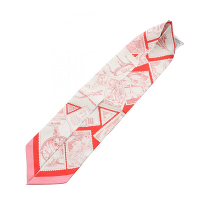 Hermes Herms Twilly "Le Philateliste Du Faubourg" Silk Scarf For Women