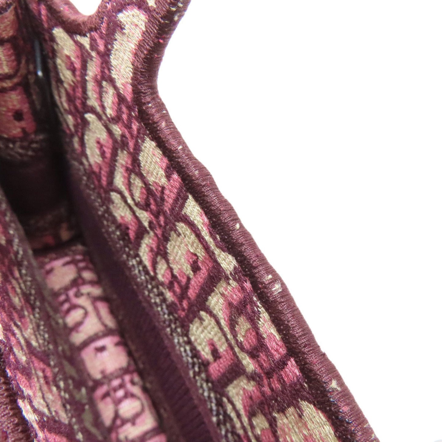 Christian Dior Book Tote Mini Handbag Canvas