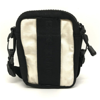 Chanel Sport Line Shoulder Bag Pochette Nylon Ivory Black Coco Mark No.8 Chanel