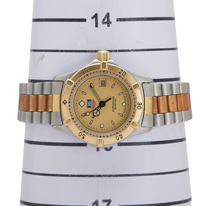 Tag Heuer Professional Watch 964.008-2 Quartz Gold Dial Stainless Steel Plated