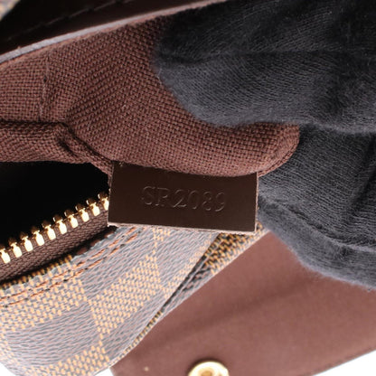 Louis Vuitton Naviglio Shoulder Bag Coated Canvas Leather Damier