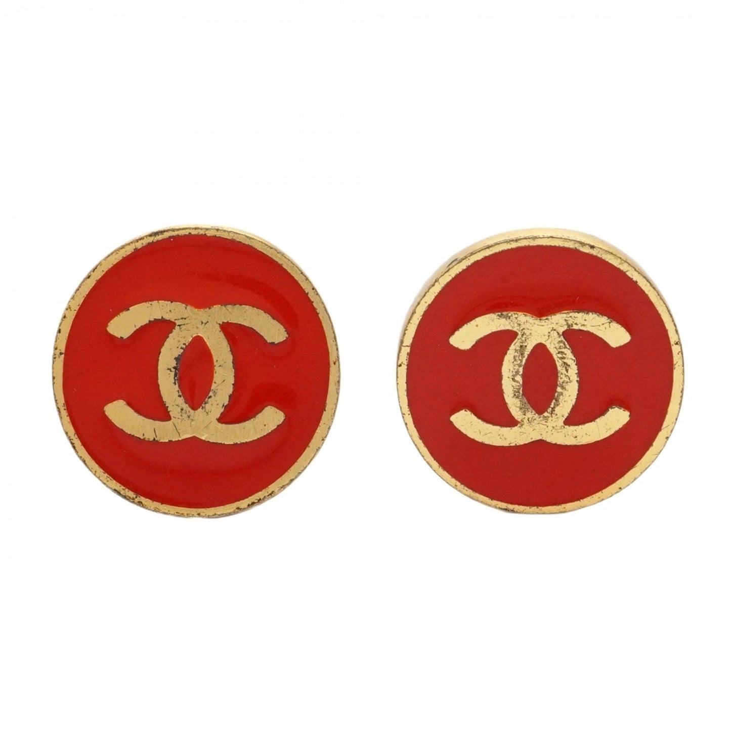 Chanel Coco Mark Circle Earrings