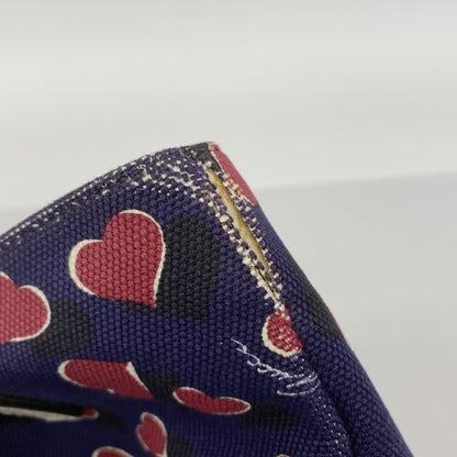 Gucci Heartbeat Tote Bag 282439 Canvas Navy Red White Champagne