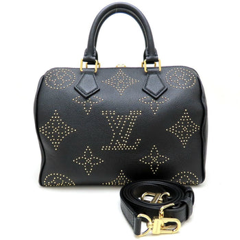 Louis Vuitton Louis Vuitton Monogram Empreinte Speedy Bandouliere 25 M46736 Handbag Noir 352465