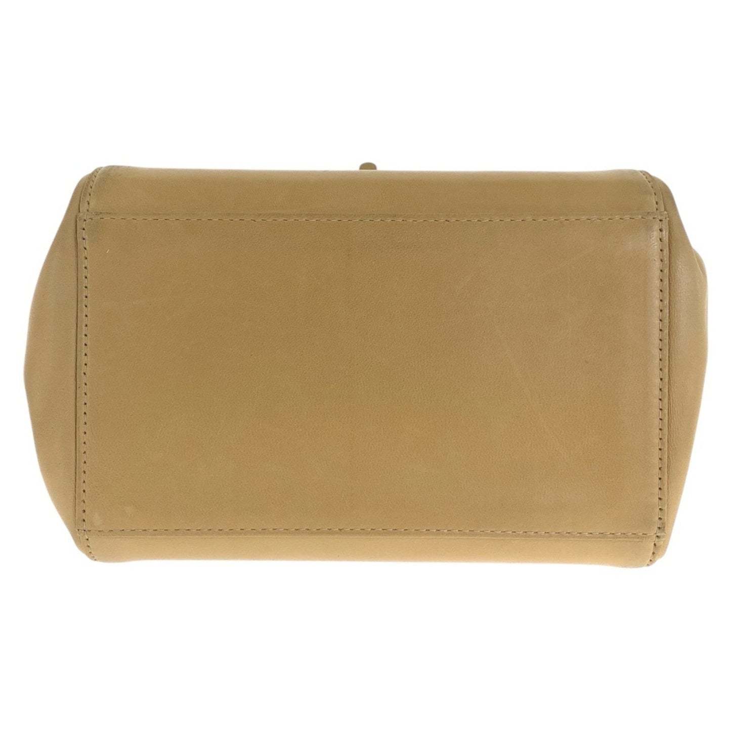 Chanel Vintage 2.55 Chocolate Bar Turnlock Beige Lambskin Shoulder Bag With Gold Hardware And Chain