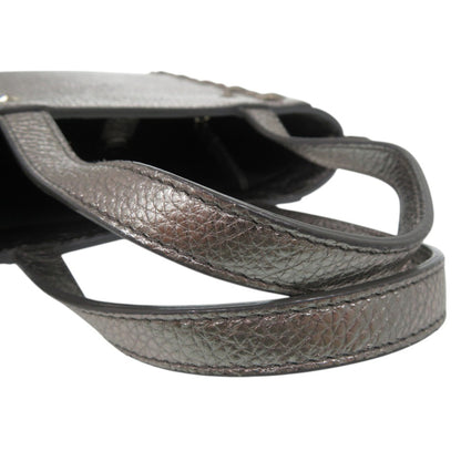 Jimmy Choo 2-Way Mini Pegasi Star Stud Handbag In Silver Leather