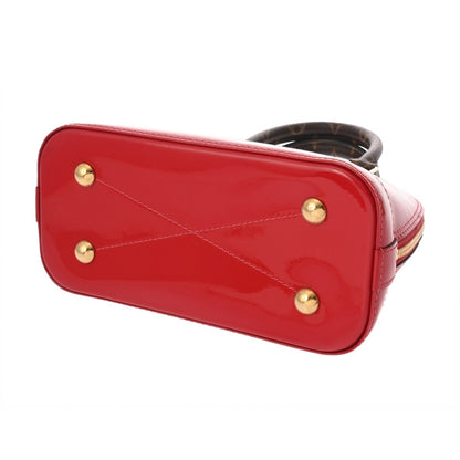Louis Vuitton Alma Bb Scarlet M91606 Women'S Monogram Canvas Patent Leather Handbag