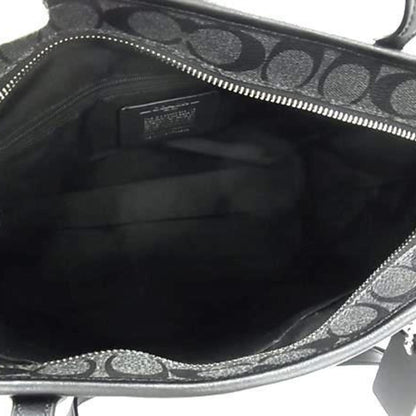 Coach Signature City Zip Top Tote Bag F58292 In Black