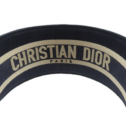 Christian Dior Oblique Headband Canvas Navy 0929