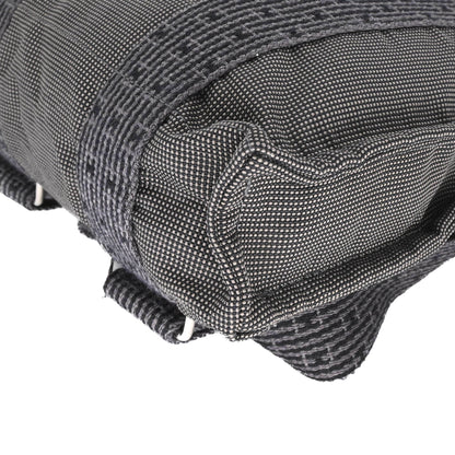 Hermes Air Line Ad Pm Canvas Tote Bag/Backpack In Gray/Black Nylon