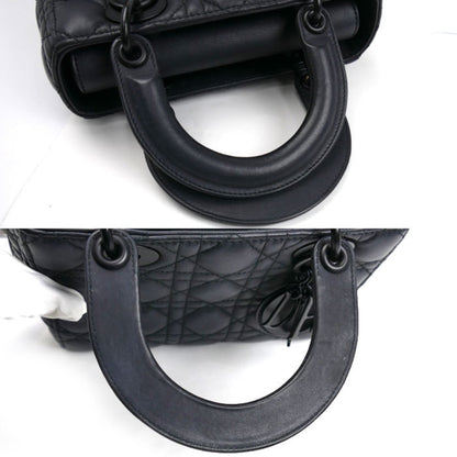 Christian Dior Dior My Lady Matte Black 2-Way Shoulder Bag