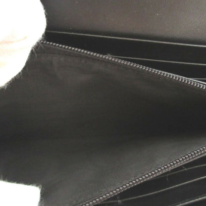 Like New Gucci Gg Marmont 443436 Leather Black Bi-Fold Long Wallet 0847Gucci