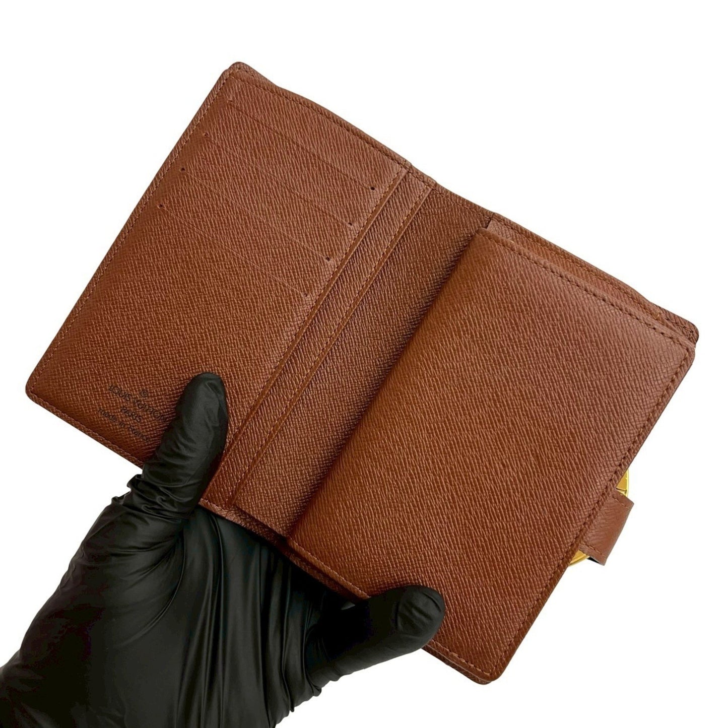 Louis Vuitton Louis Vuitton Portefeuille Viennois Monogram Leather Bifold Wallet Brown 26589