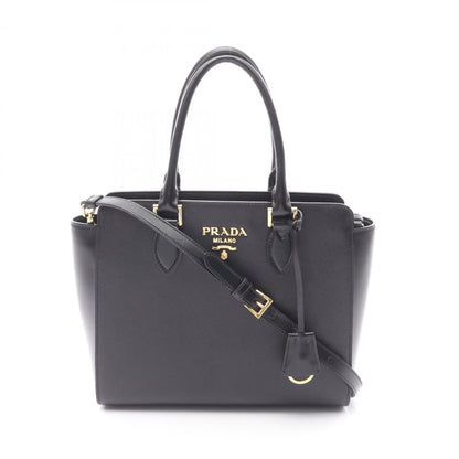 Prada Saffiano + Soft Calf Handbag In Saffiano Leather For Women