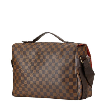 Louis Vuitton Damier Broadway Handbag Shoulder Bag 2Way N42270 Brown Pvc Leather