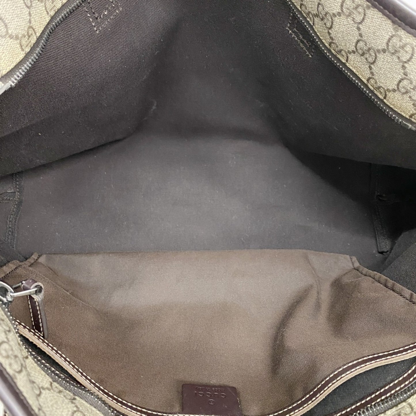 Gucci Gg Supreme Tote Bag 211137 Beige Brown