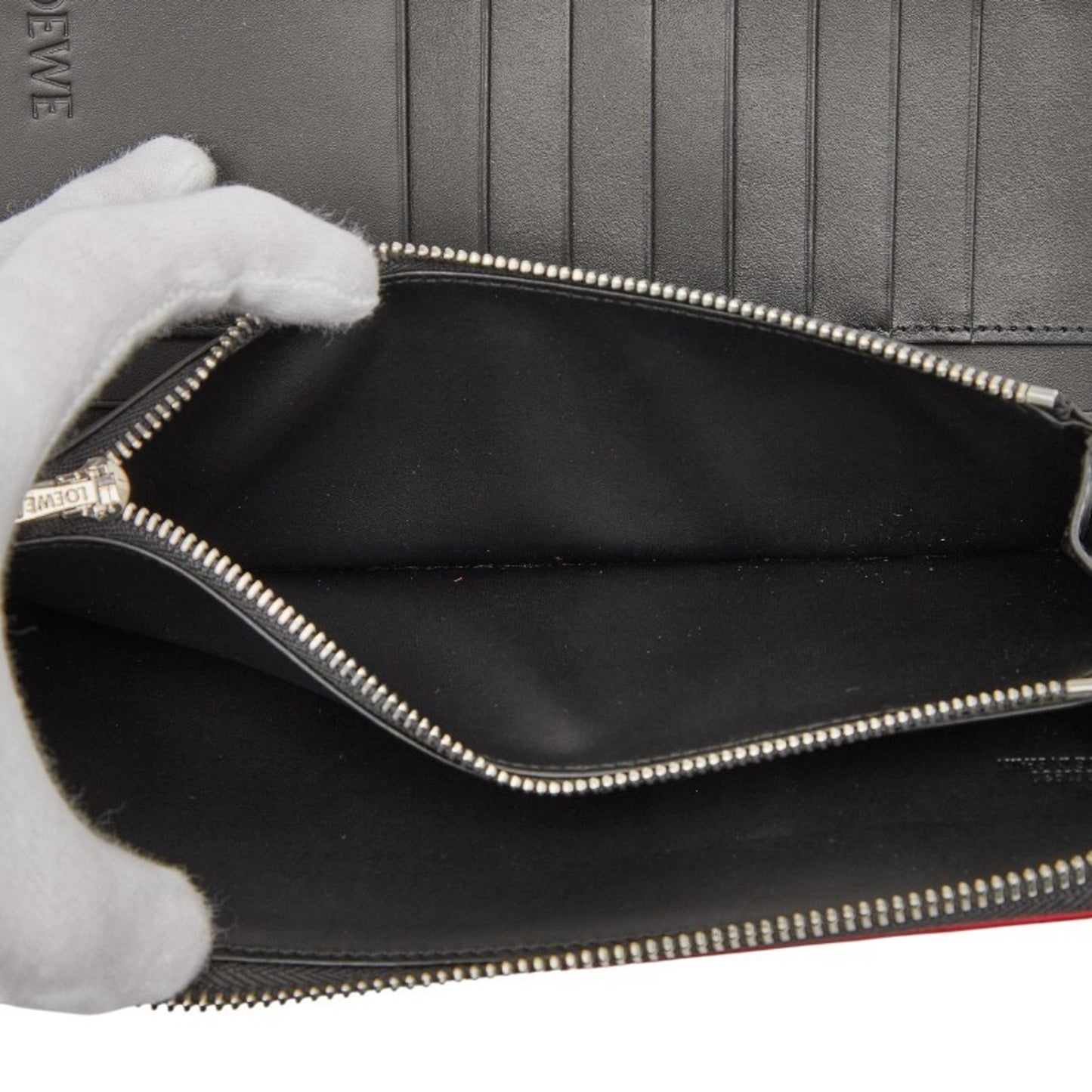 Loewe Anagram Long Wallet With Round Zipper