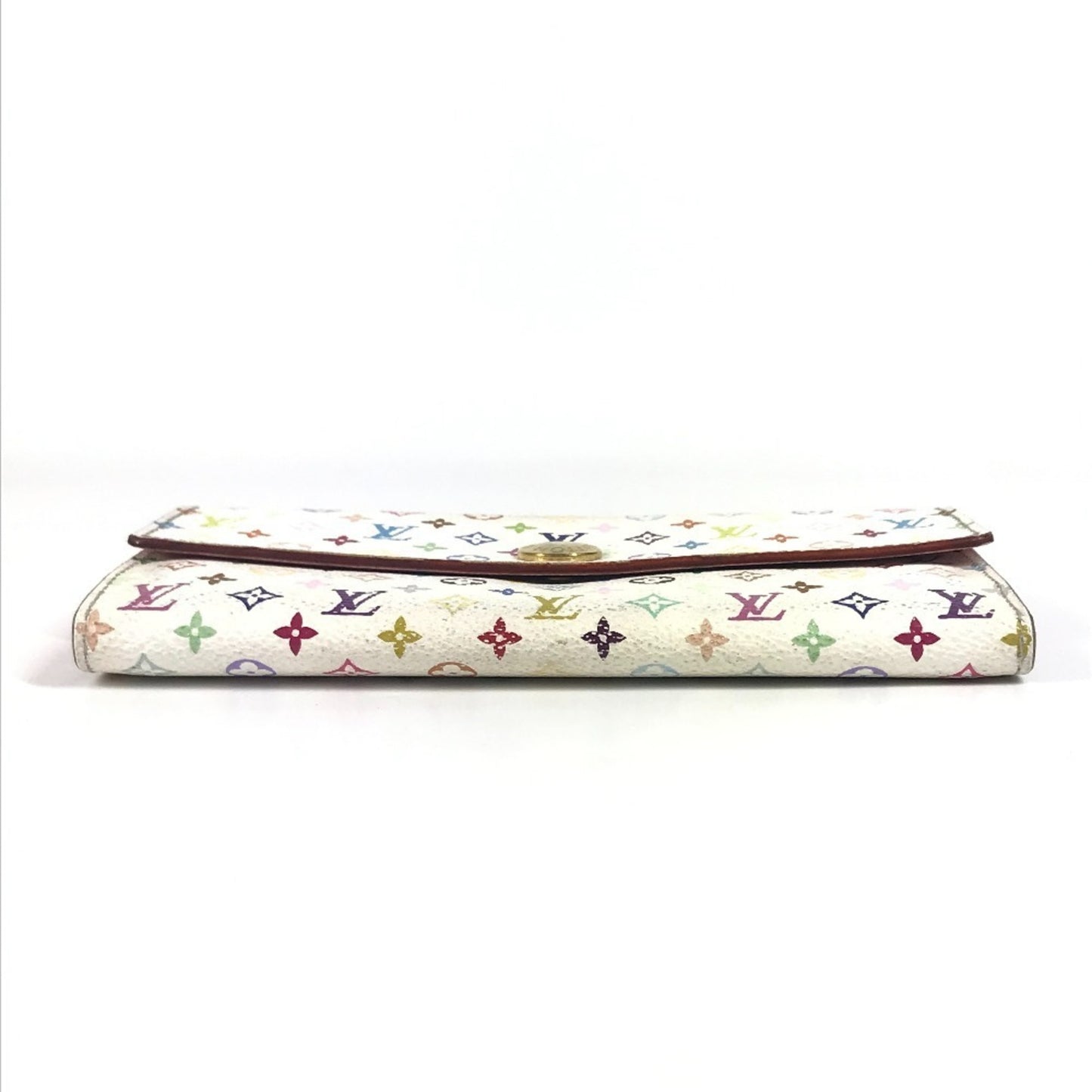 Louis Vuitton M93744 Monogram Multicolore Portefeuille Sarah Rich Long Wallet With Flap