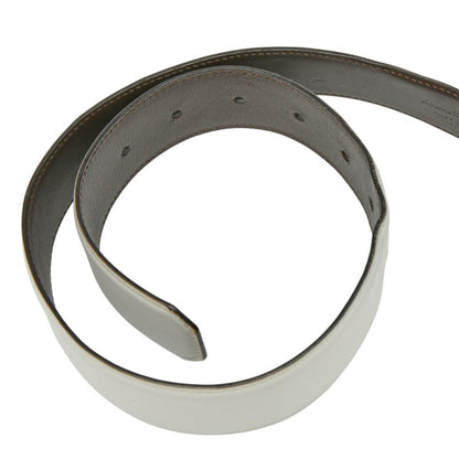Salvatore Ferragamo Belt In White Leather
