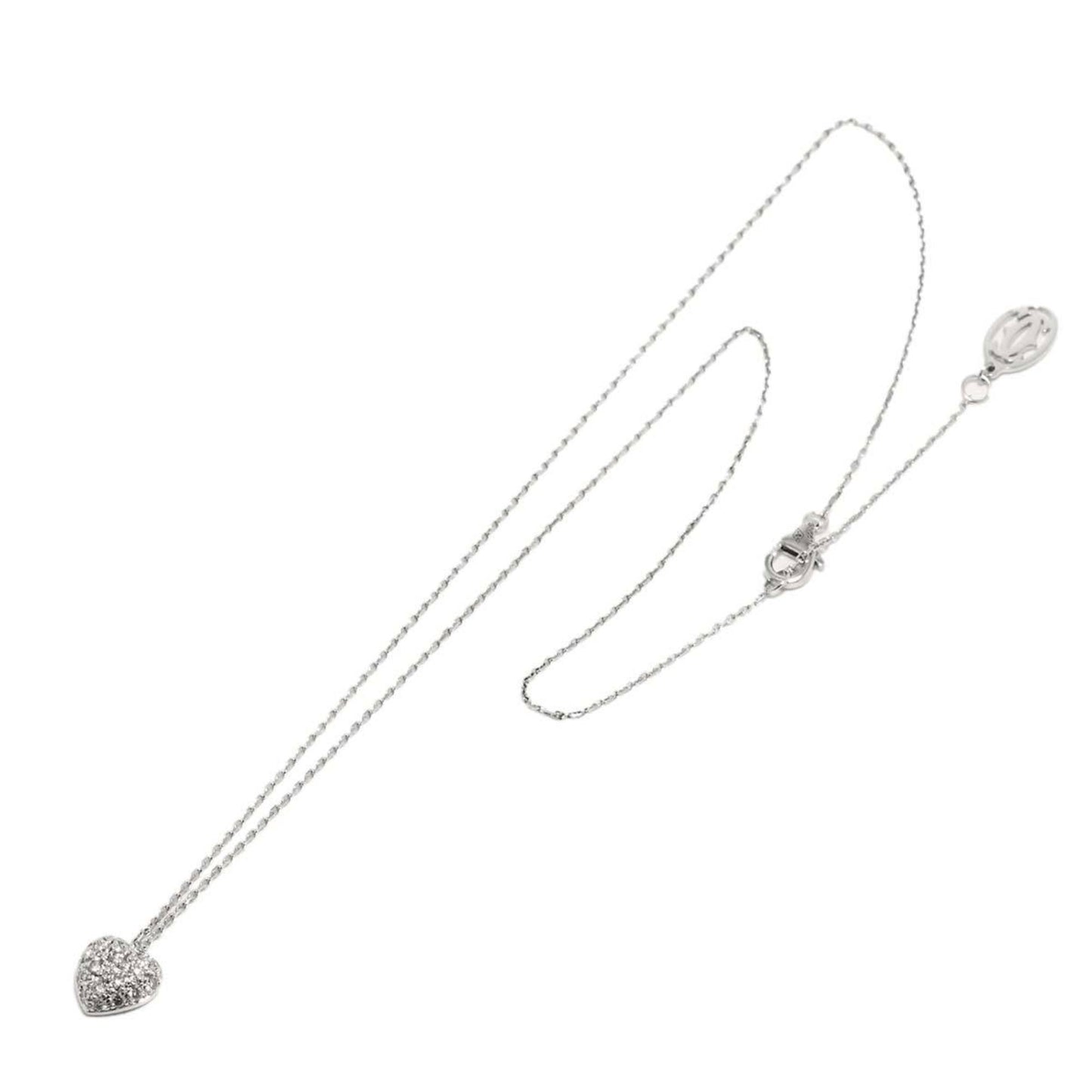 Cartier Heart Pav Diamond Necklace