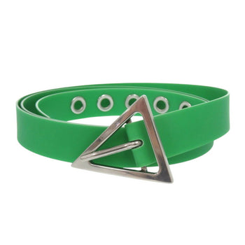 Bottega Veneta Triangle Buckle 691010 V1Rt0 3724 Rubber Parakeet Green Belt 1022Bottegaveneta