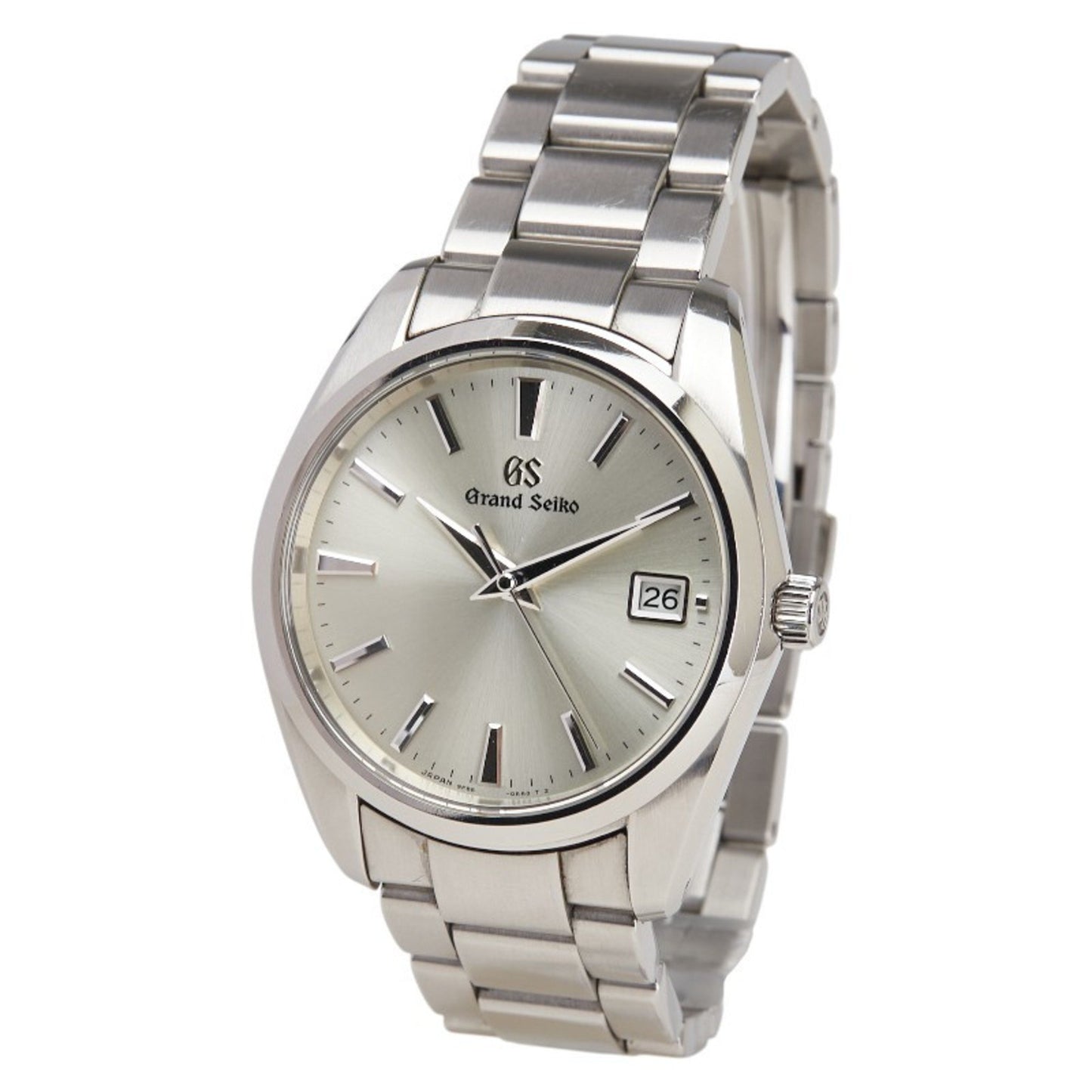 Seiko Grand Heritage Collection Watch 9F85-0Ac0 Quartz Silver Dial Stainless Steel