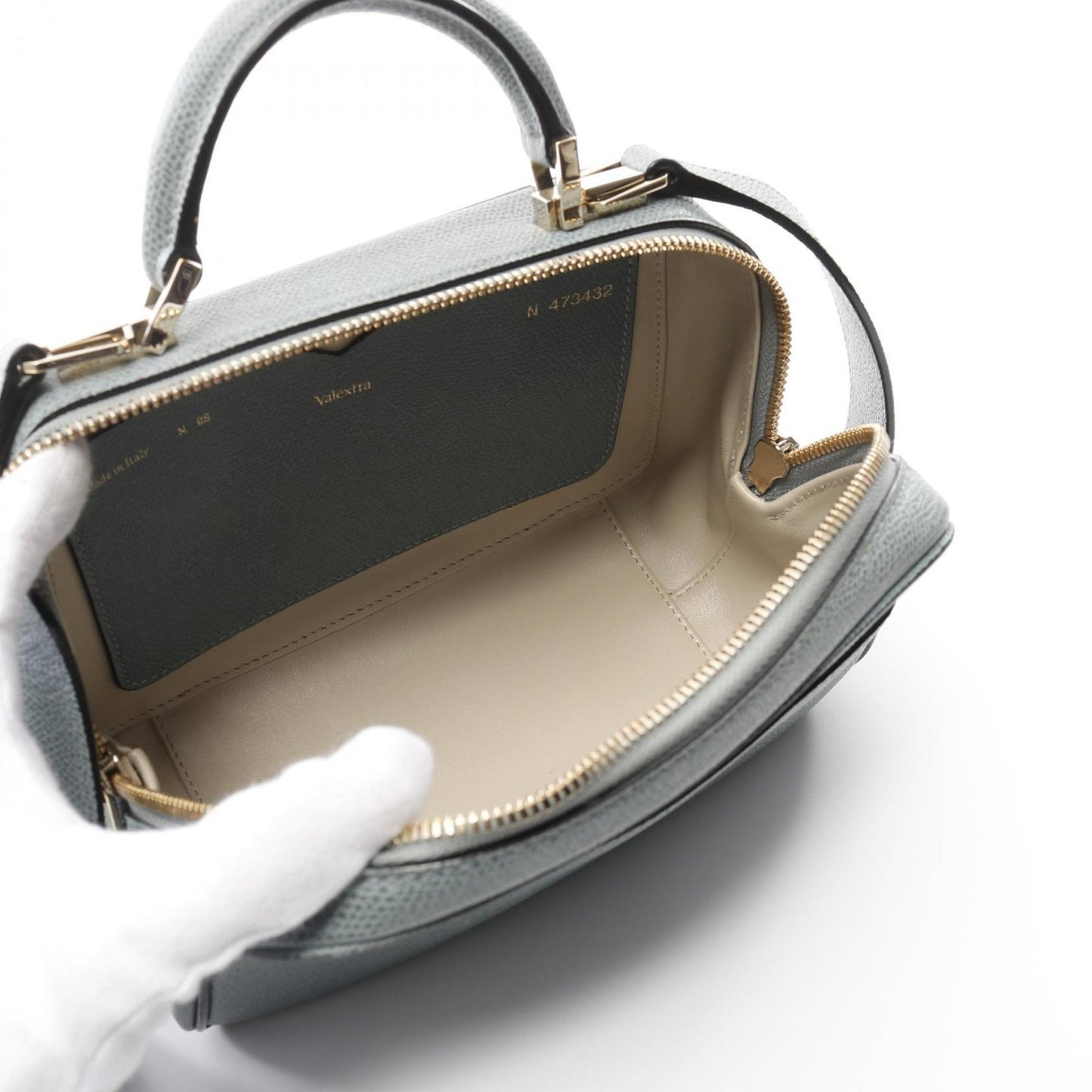 Valextra Serie Esse Mini Handbag Leather