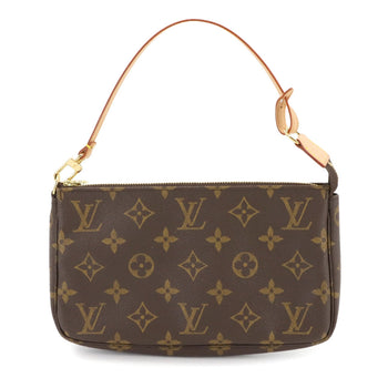 Louis Vuitton Louis Vuitton Monogram Pochette Accessoires Handbag Brown M51980 Gold Hardware