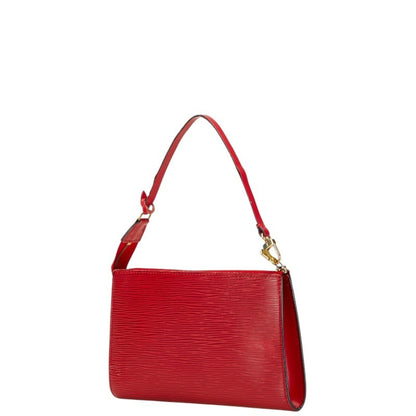 Louis Vuitton Epi Pochette Accessory Pouch Handbag M52947 Castilian Red Leather