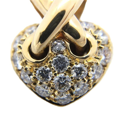 Chaumet Liens De Heart Pav Pendant Top In 18K Gold With Diamonds