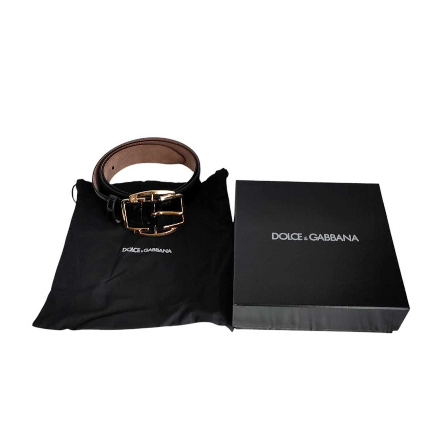 Dolce & Gabbana Women'S Patent Leather Pin Buckle Belt