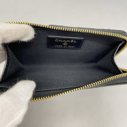 Leather Chanel Coin Purse/ Coin Case Patent