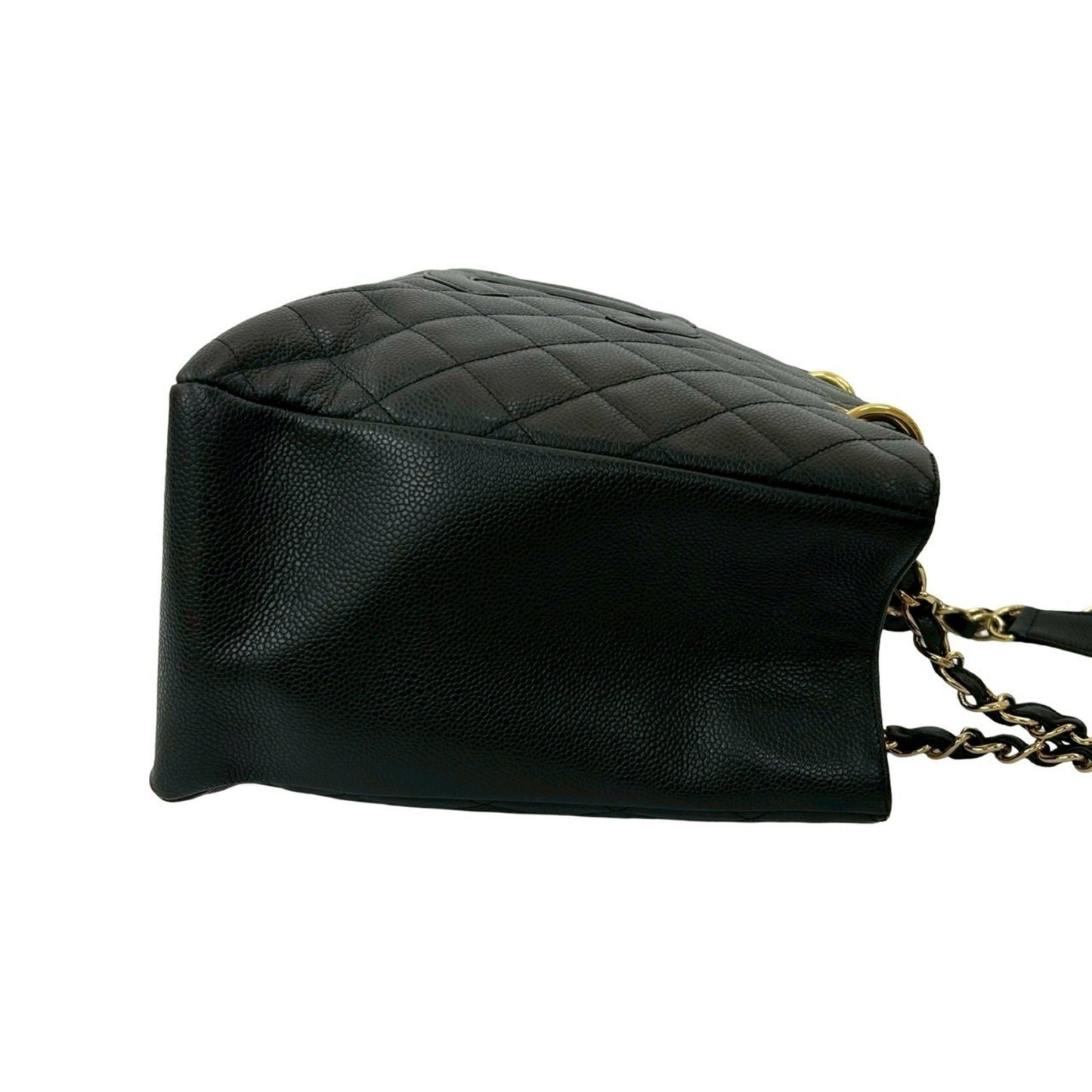 Chanel Matelasse Coco Mark Caviar Leather Chain Tote Bag